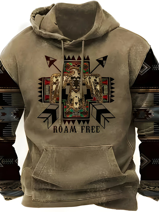 TMSWST1 - Roam Free Aztec Design Hoodie