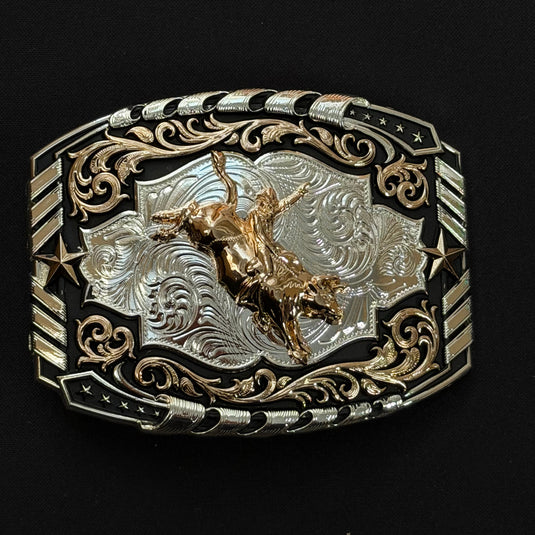 AWW2 - Bullrider 3 Tone Buckle