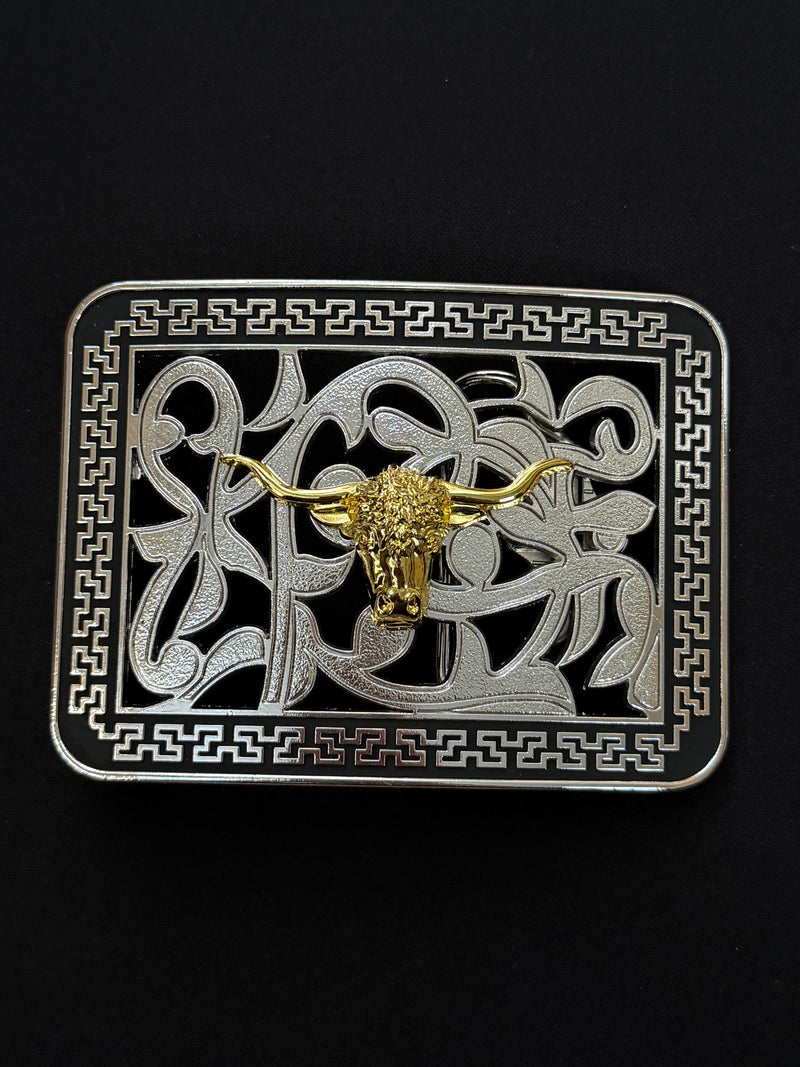 Load image into Gallery viewer, AWW15 - Bullhead Vine Square Buckle
