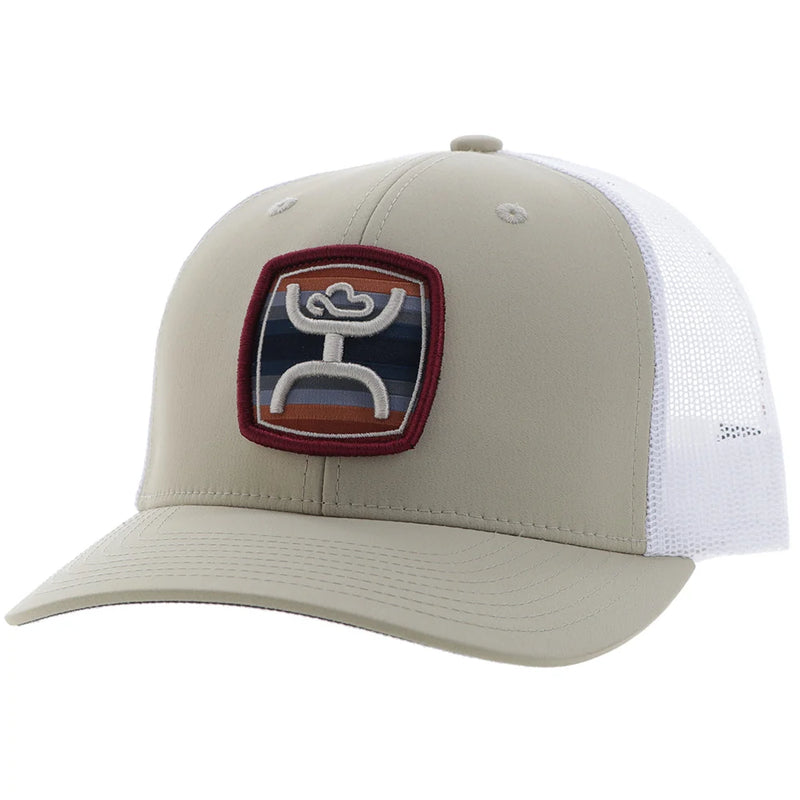 Load image into Gallery viewer, 2524T-TNWH - Hooey "Zenith" Hat Tan/White W/ Serape Patch
