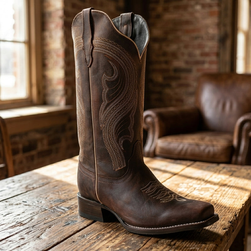 Load image into Gallery viewer, 2806 - RockinLeather Women's Mad Dog Brown Western Boot
