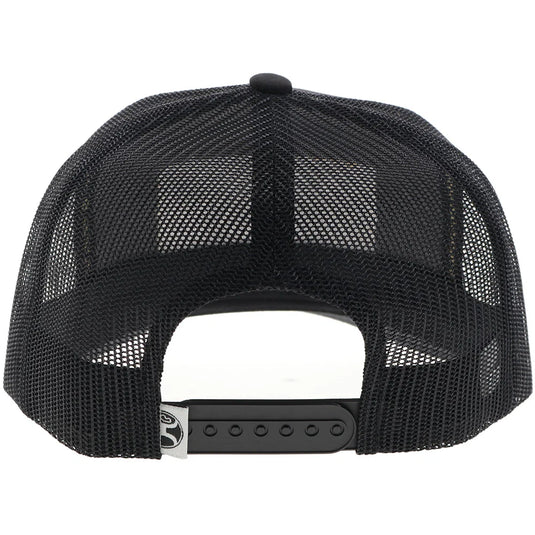 2561T-BK - Hooey "Rank Stock" Hat Black W/Rectangle Patch
