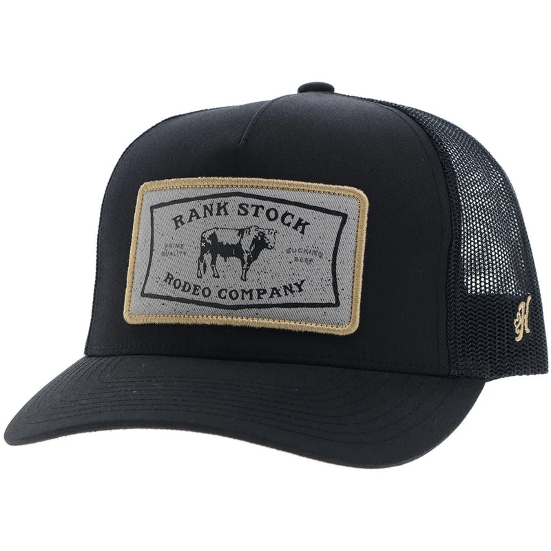 Load image into Gallery viewer, 2561T-BK - Hooey "Rank Stock" Hat Black W/Rectangle Patch
