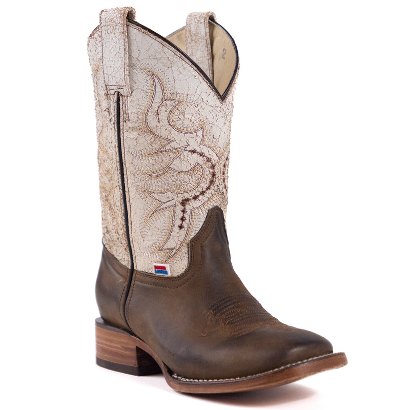 Load image into Gallery viewer, 2573 - RockinLeather Women&#39;s Crazy Trigo Square Toe Western Boot
