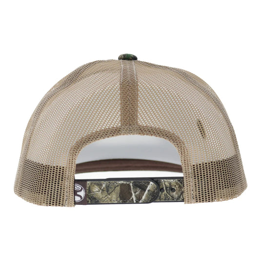 2602T-CATN - Hooey "Doc" 5-Panel Trucker Snapback Hat Camo/Tan