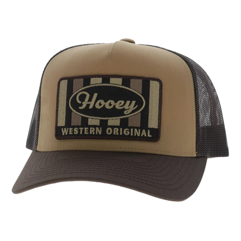 Load image into Gallery viewer, 2611T-TNBR - Hooey "Sudan" 5-Panel Trucker Snapback Hat Tan/Brown
