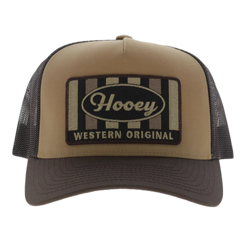 Load image into Gallery viewer, 2611T-TNBR - Hooey "Sudan" 5-Panel Trucker Snapback Hat Tan/Brown
