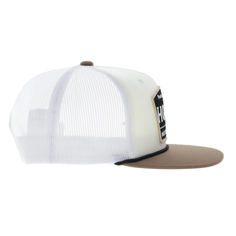 Load image into Gallery viewer, 2658T-CRWH - Hooey "Trip" 5-Panel Trucker Snapback Hat Cream/White
