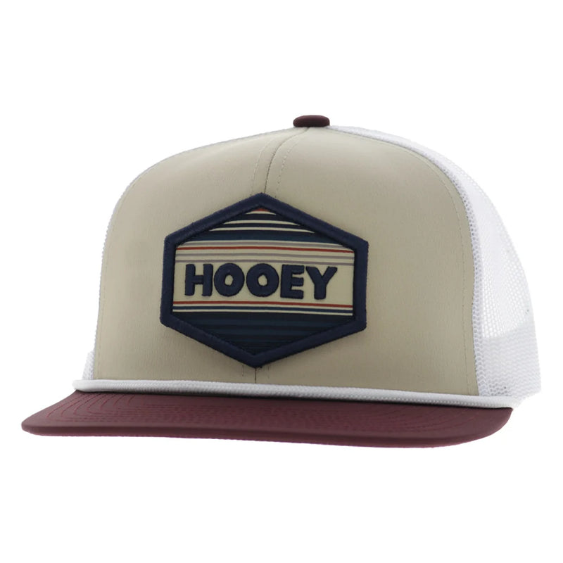 Load image into Gallery viewer, 2687T-TNWH - Hooey "Mesa" 6-Panel Trucker Snapback Hat Tan/White
