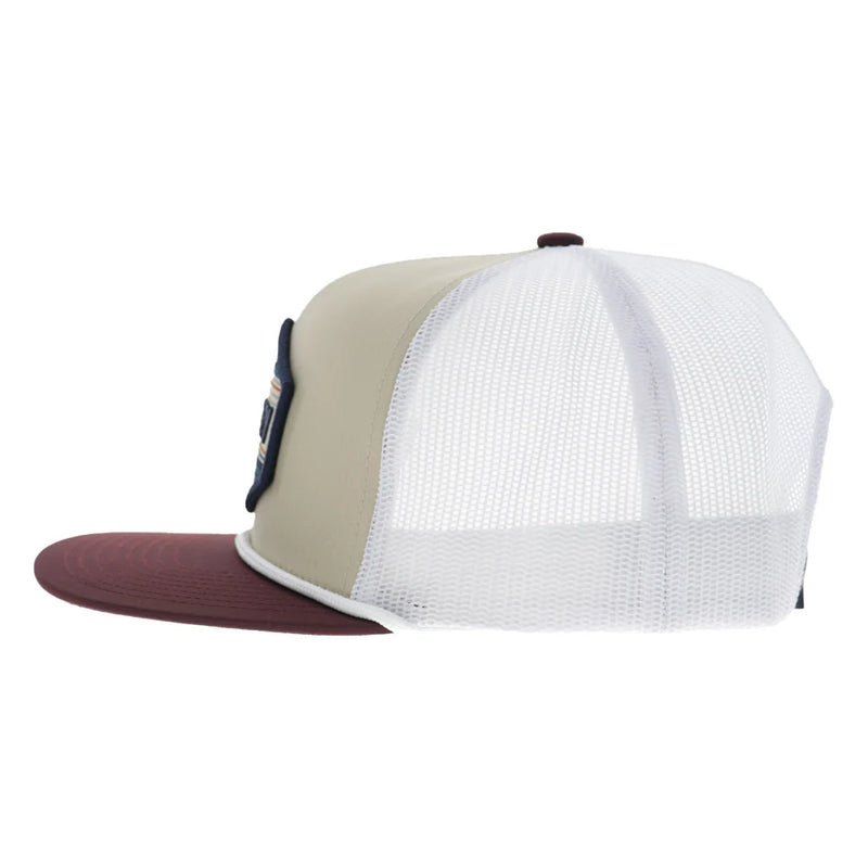 Load image into Gallery viewer, 2687T-TNWH - Hooey "Mesa" 6-Panel Trucker Snapback Hat Tan/White
