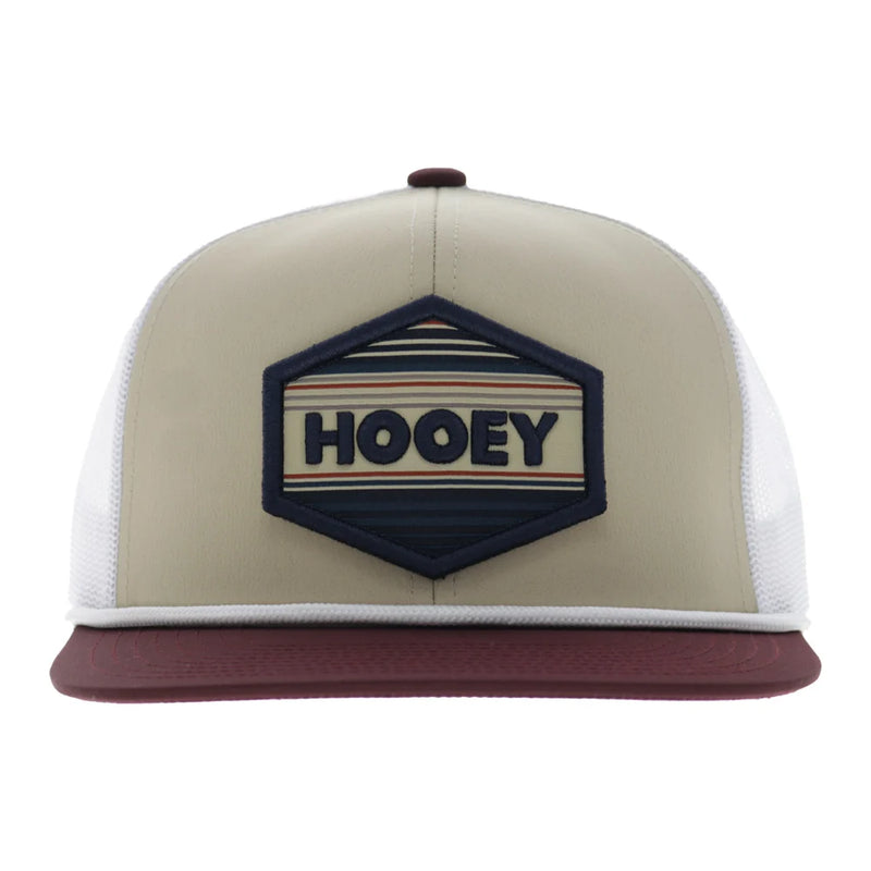 Load image into Gallery viewer, 2687T-TNWH - Hooey "Mesa" 6-Panel Trucker Snapback Hat Tan/White
