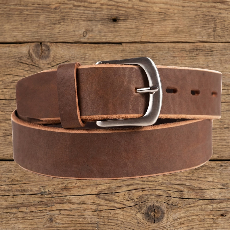Load image into Gallery viewer, B1042 - RockinLeather Distressed Brown Cowhide Leather Casual Belt
