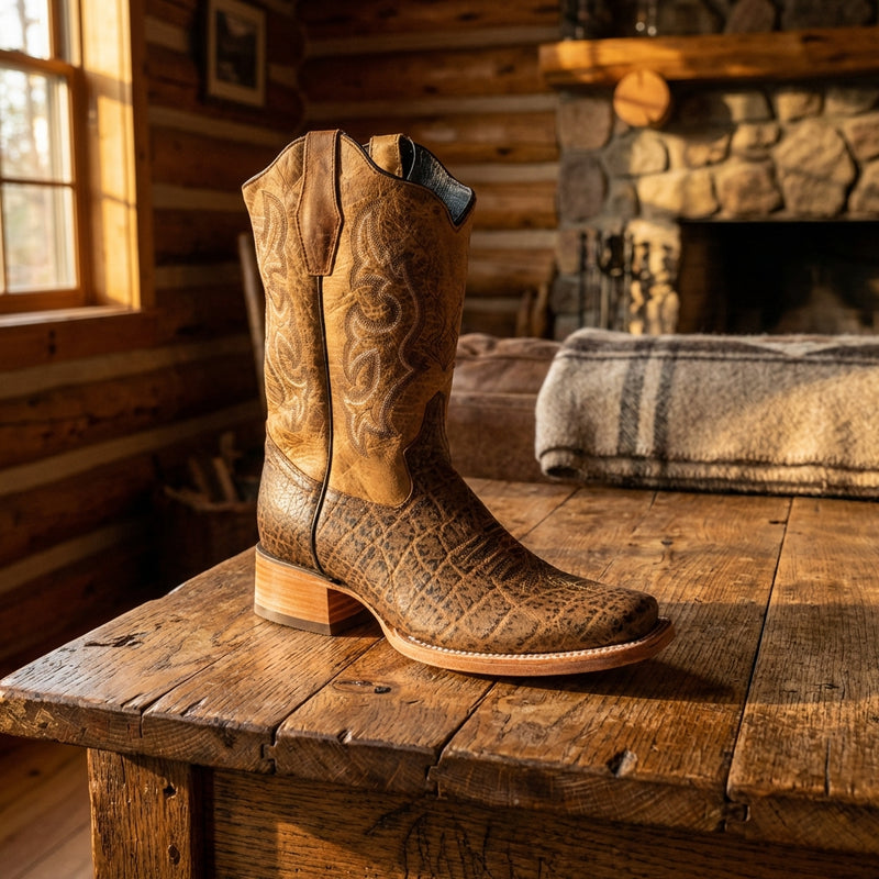 Load image into Gallery viewer, CP8000 - Cowboy Prayer Elephant Print Cowboy Boot
