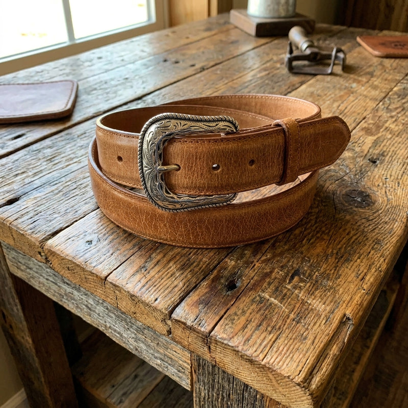 Load image into Gallery viewer, B01 - RockinLeather Brown Belt
