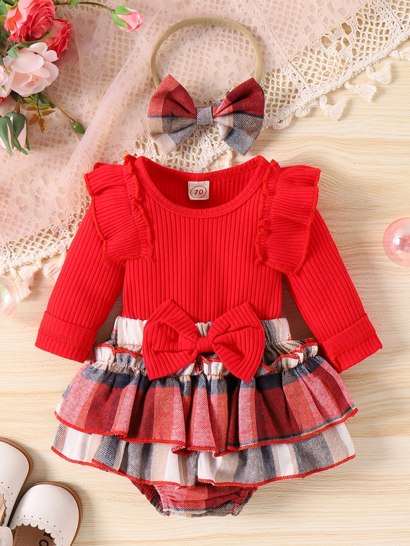 Load image into Gallery viewer, TMCHD71 - Children&#39;s Ruffled Skirt &amp; Romper 3 Piece Set
