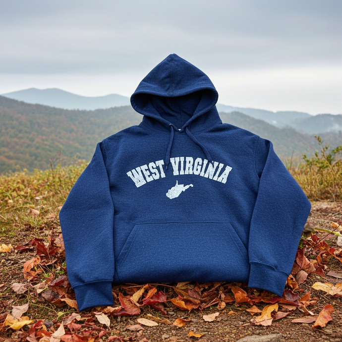 CASBWV - WV Heather Slate Blue Hoodie