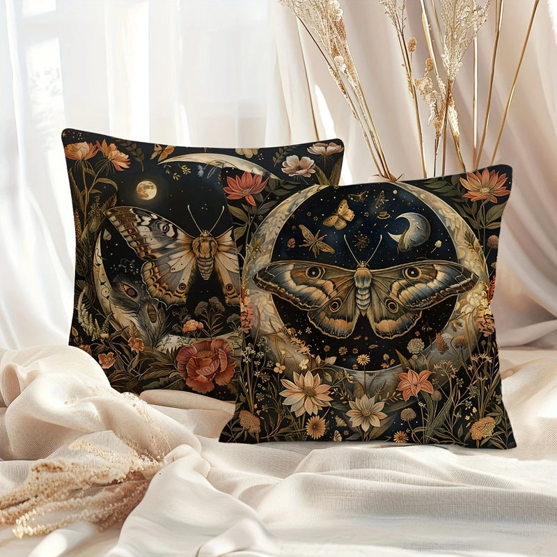Load image into Gallery viewer, TMPL75 - Set of 2 - 18&quot; x 18&quot; Butterfly Throw Pillows
