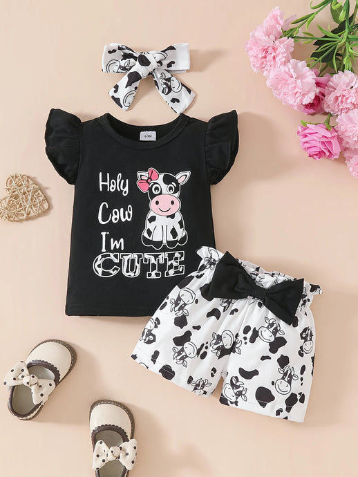TMCHD24 - Baby & Children's 3 Piece Set Cute Cow
