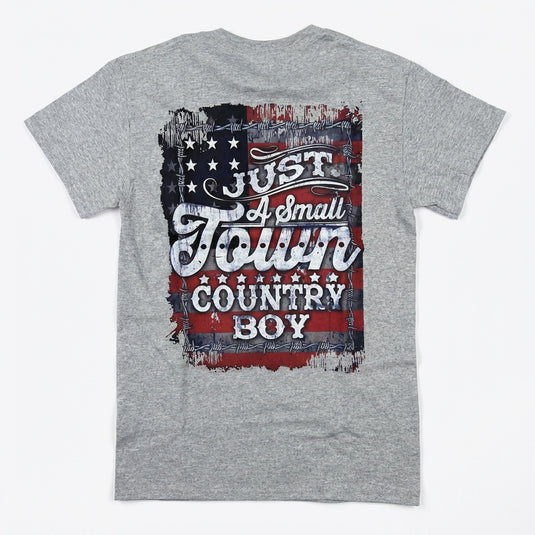 6137 - Southern Addiction Sm Town Cntry Boy - Grey T Shirt
