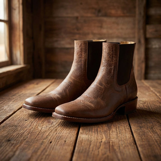 1251 - RockinLeather Men's Sierra Scotch Goat Chelsea Boot