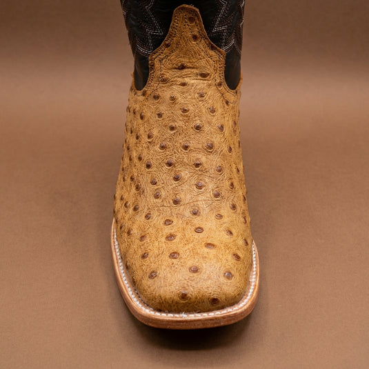 CP5009 - Cowboy Prayer Men's Natural Ostrich Print Western Boot