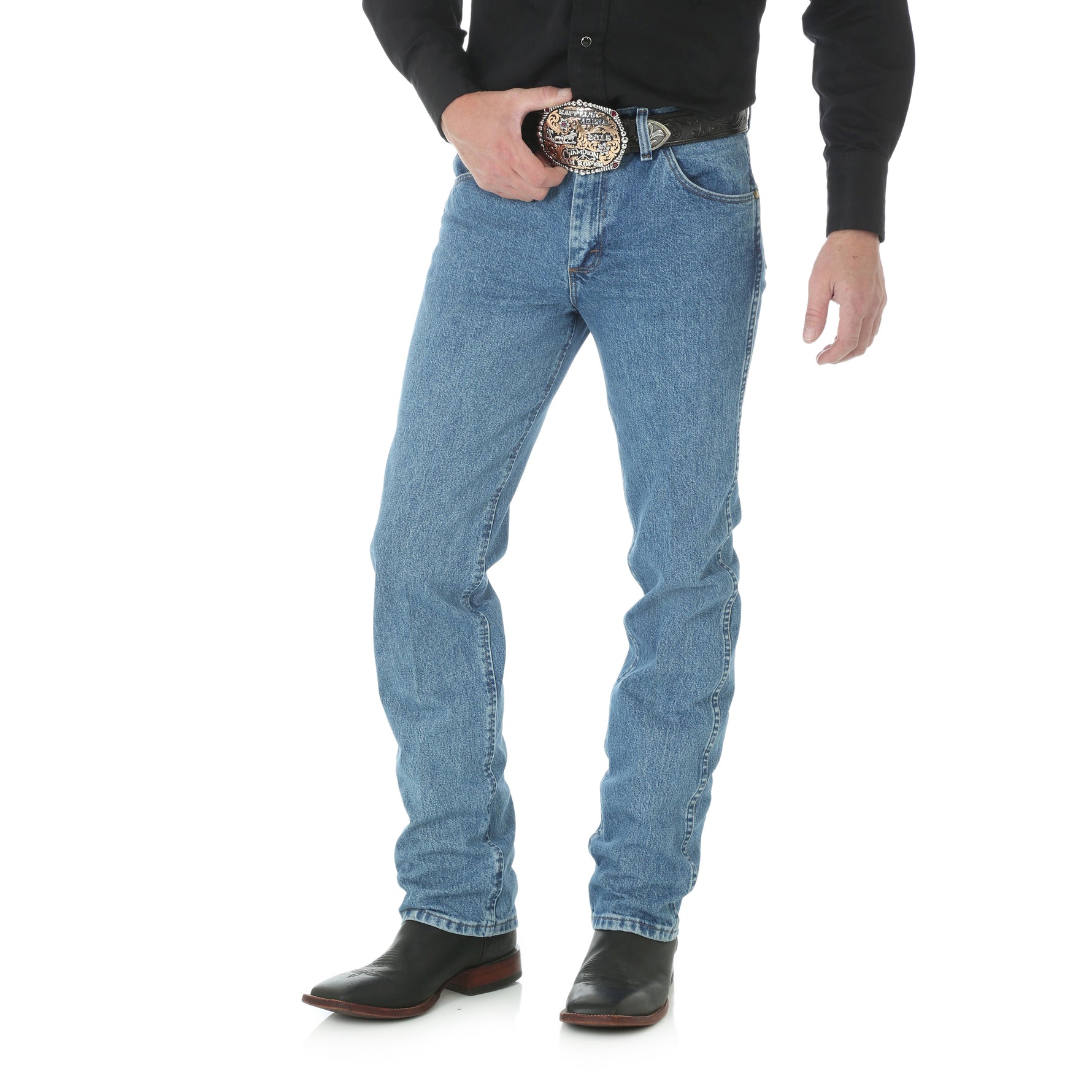 Wrangler Premium Performance Cowboy Cut Slim Fit Jeans da Uomo, Taglia Unica, delavé, 27W x 32L