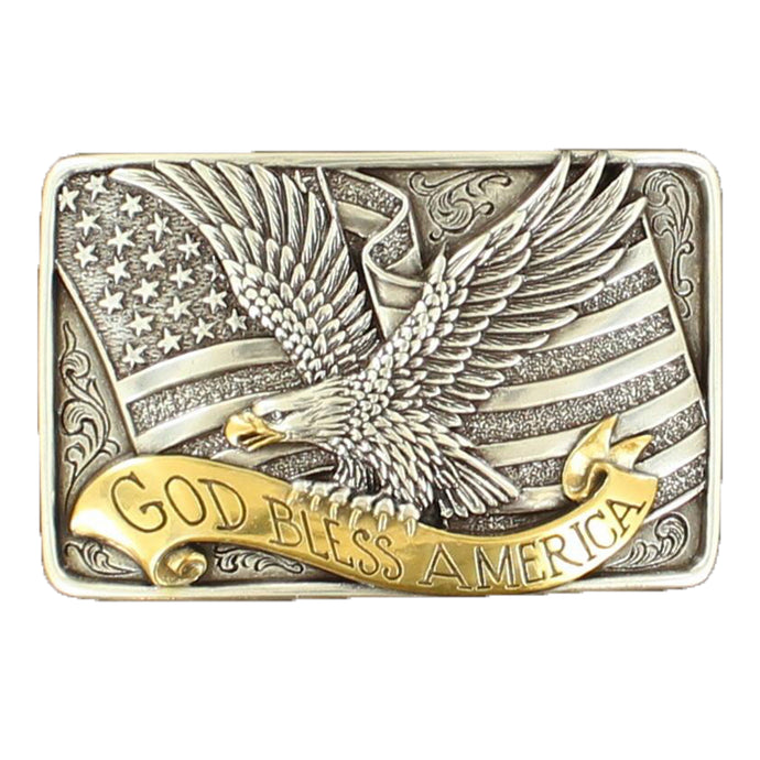 37015 - Nocona Mens American Eagle Buckle