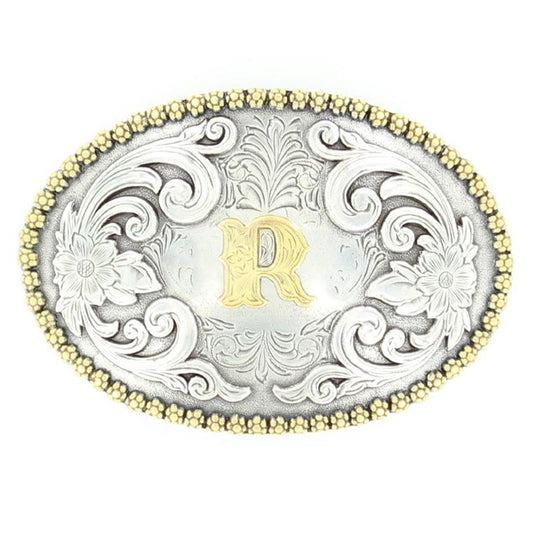 37072 - Nocona Oval Initial Buckle (Click to see available letters)