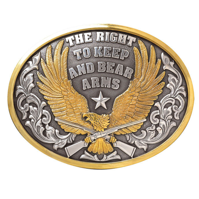 37117 - Nocona Oval Bear Arms Buckle