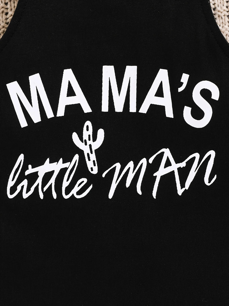 Load image into Gallery viewer, TMCHD32 - Mama&#39;s Little Man 2 Piece Cowprint Set
