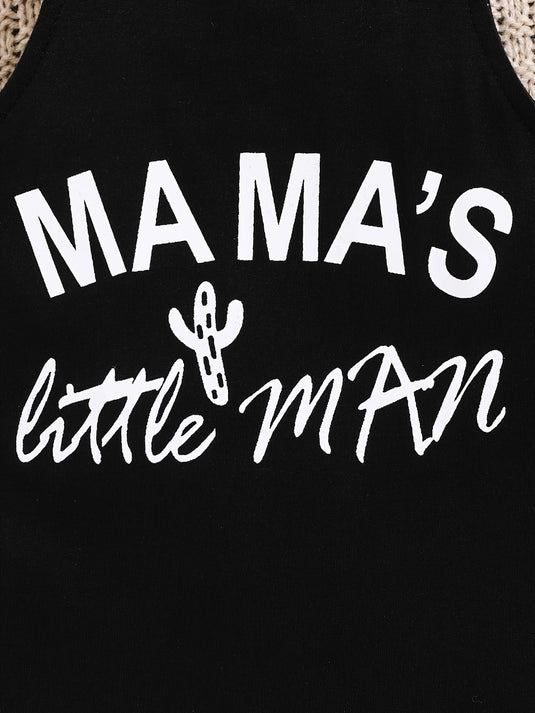 TMCHD32 - Mama's Little Man 2 Piece Cowprint Set
