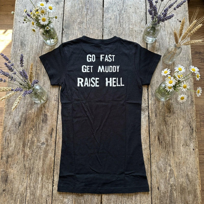 Load image into Gallery viewer, 7035 - Southern Addiction Ladies Go Fast Get Muddy T Shirt
