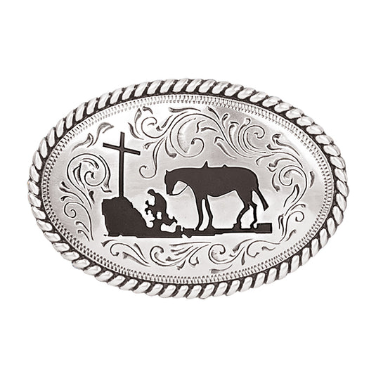 37382 - Nocona Youth Cowboy Prayer Buckle