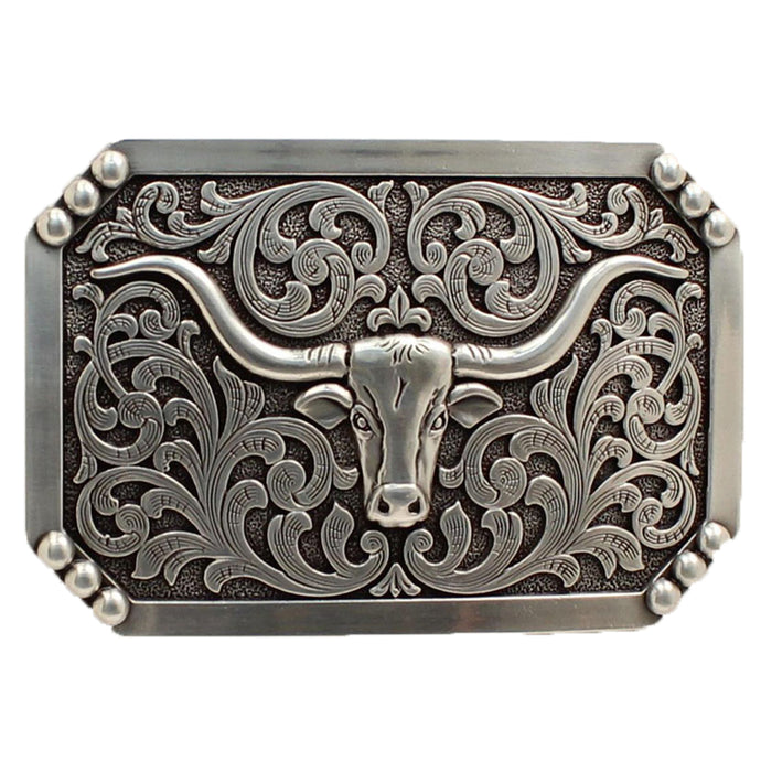 37596 - Nocona Rectangle Smooth Edge Longhorn