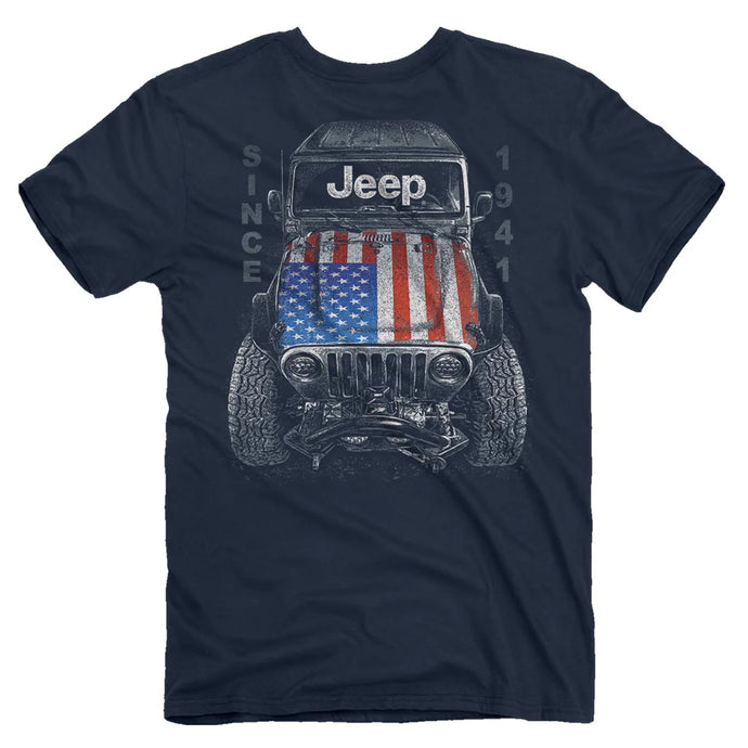 3763 - Jeep - Big USA T-Shirt