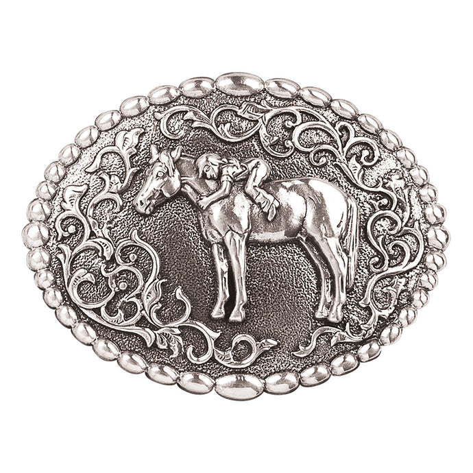 37672 - Nocona Youth Horse Buckle First Love