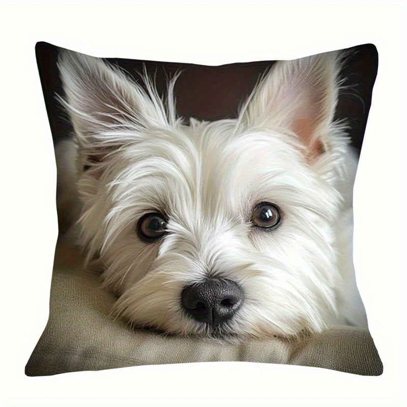 Load image into Gallery viewer, TMPL126 - 1 Piece - 18&quot; x 18&quot; Highland Terrier Throw Pillow
