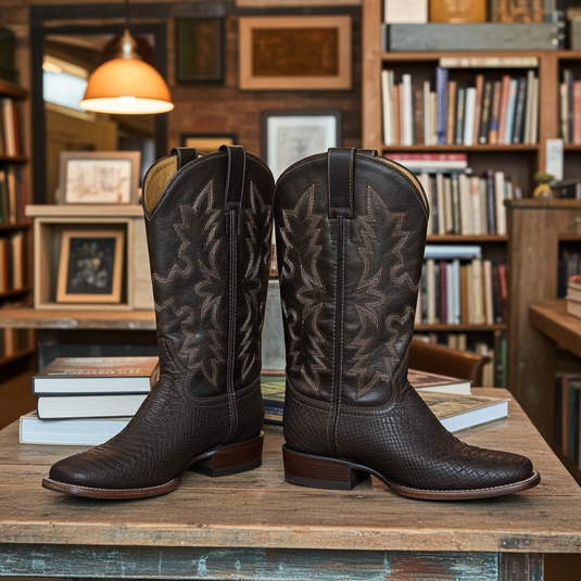 CP5004 - Cowboy Prayer Men's Chocolate Snake Print Western Boot