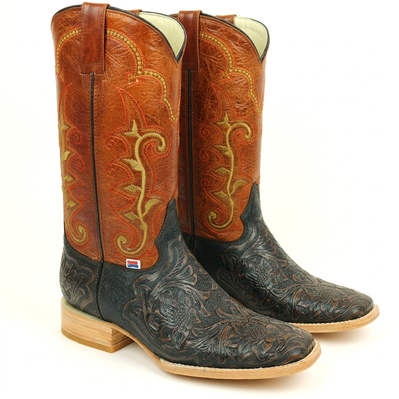 Load image into Gallery viewer, 1190 - RockinLeather Men's Stamped Cowhide Leather Boot
