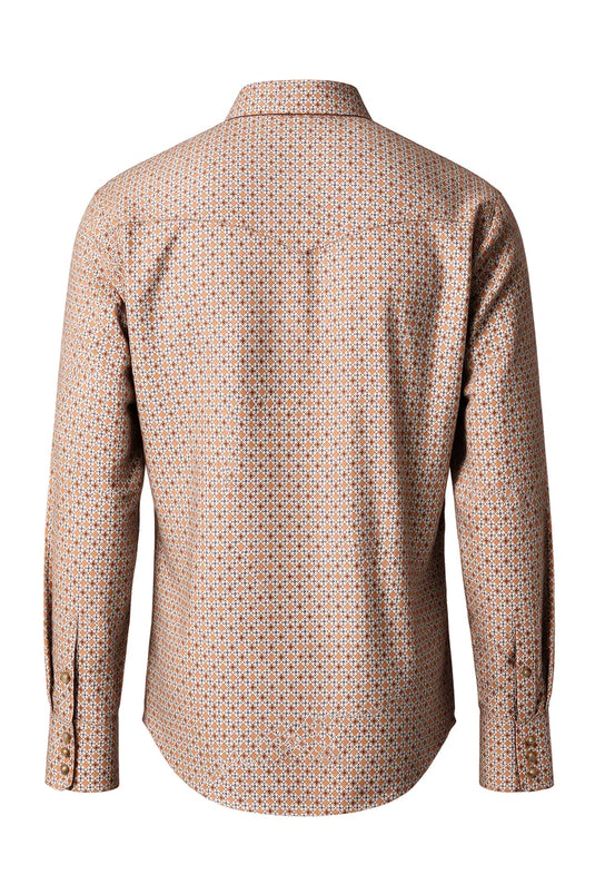 MPS110L-1160 - Rodeo Clothing Men's Western Pearl Snap Aztec Print Shirt
