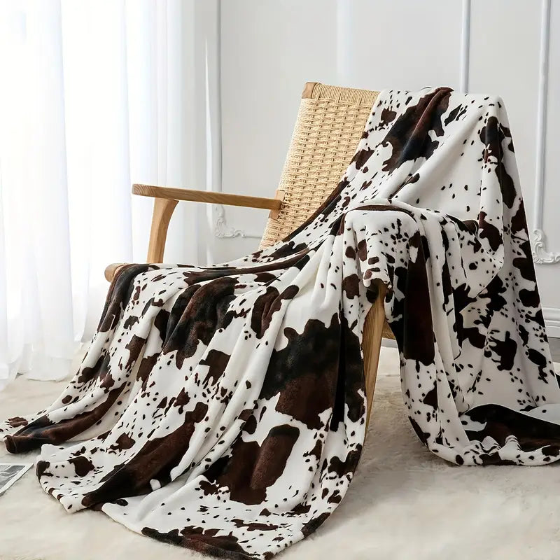 Load image into Gallery viewer, TMBLKT1 - Cow Print Blanket
