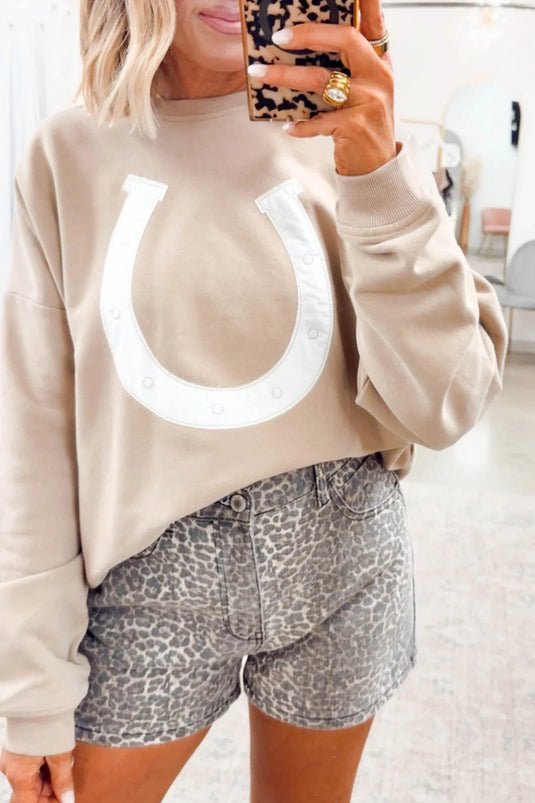DLLS661 - Ladies Parchment Western-Style Pullover Sweatshirt
