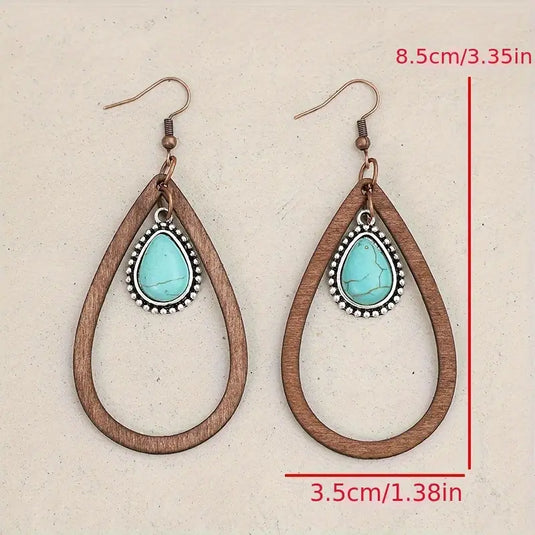 TMER2 - Wood Drop & Dangle Earrings