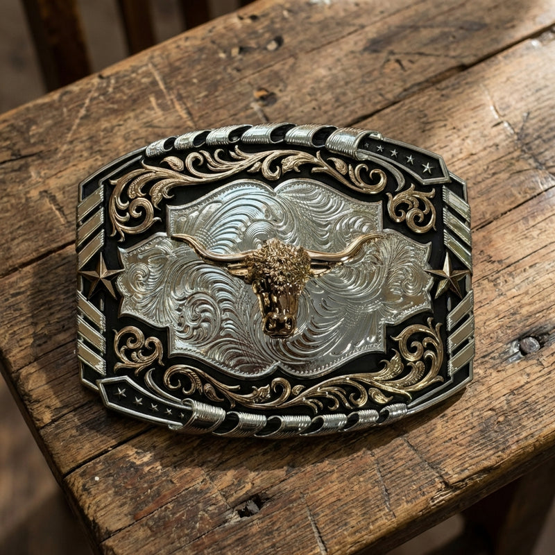 Load image into Gallery viewer, AWW3 - Bullhead 3 Tone Buckle
