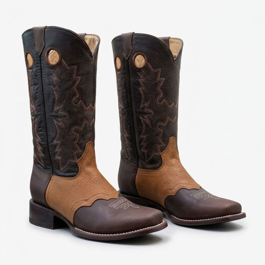 CP5005 - Cowboy Prayer Men's Chocolate Western Boot With Overlay