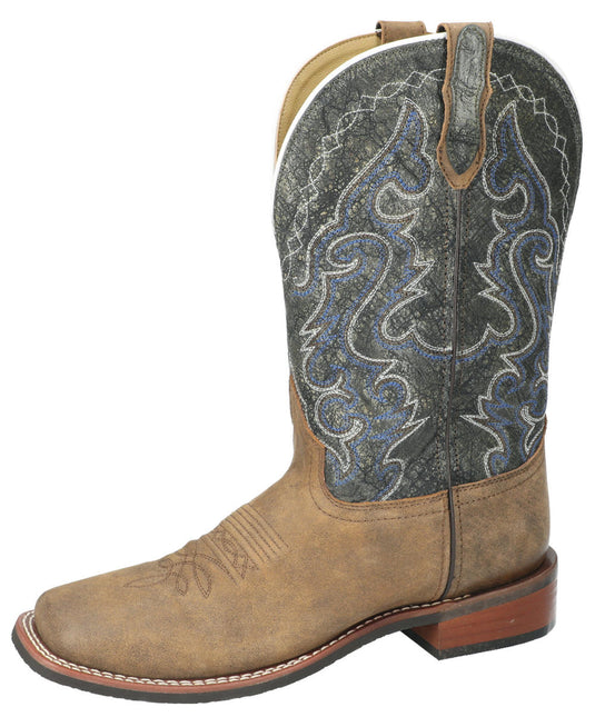 4212 - Smoky Mountain Men's Odessa Brown Distress/Vintage Charcoal Leather Western Boot