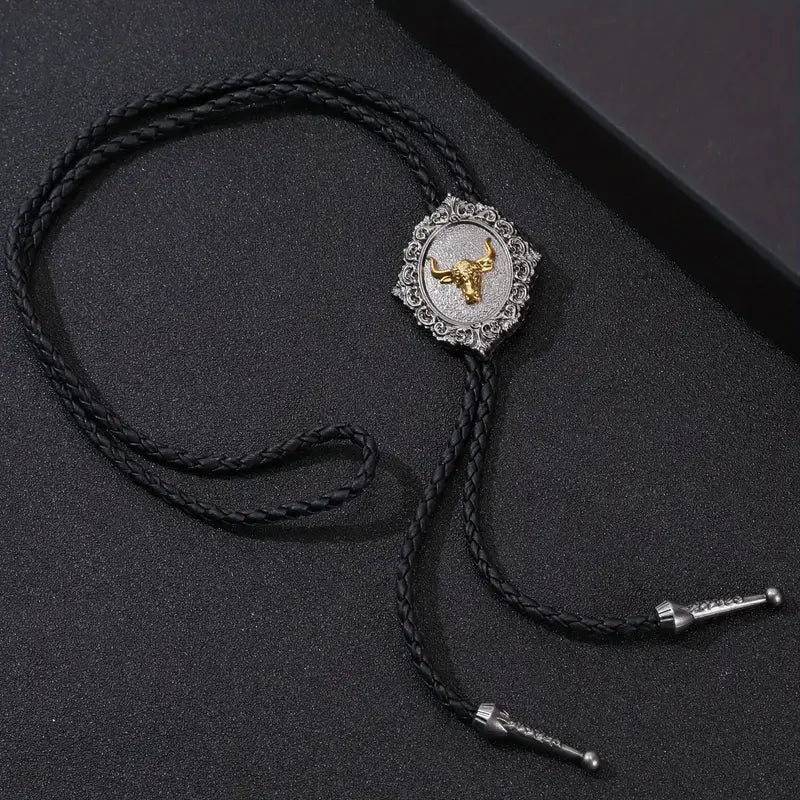 Load image into Gallery viewer, TMBLO6 - Steer Head Bolo Tie
