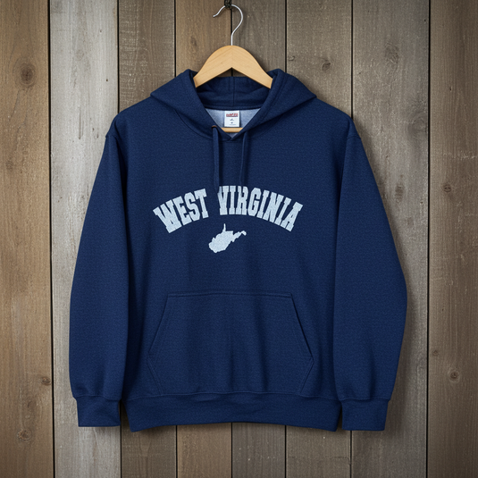 CASBWV - WV Heather Slate Blue Hoodie