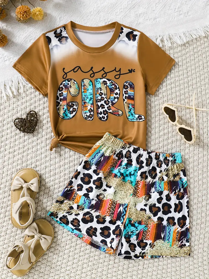 Load image into Gallery viewer, TMCHD16 - Toddler Girls 2 Piece Sassy Girl Outfit
