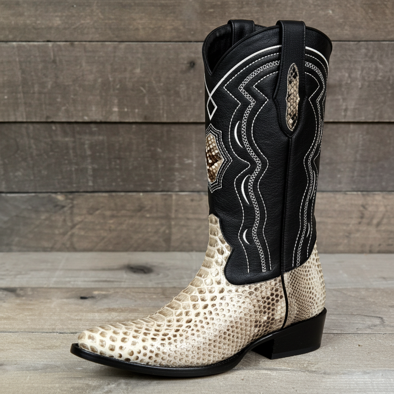 Load image into Gallery viewer, 8004 - RockinLeather Men&#39;s Genuine Natural Python Boots
